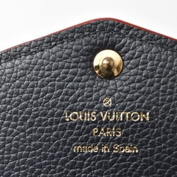 Louis Vuitton Wallet LOUIS VUITTON M62125 Monogram Empreinte Portefeuille Sarah Marine Rouge