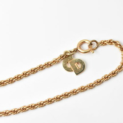 Christian Dior Necklace Choker Teardrop Motif Rhinestone Gold