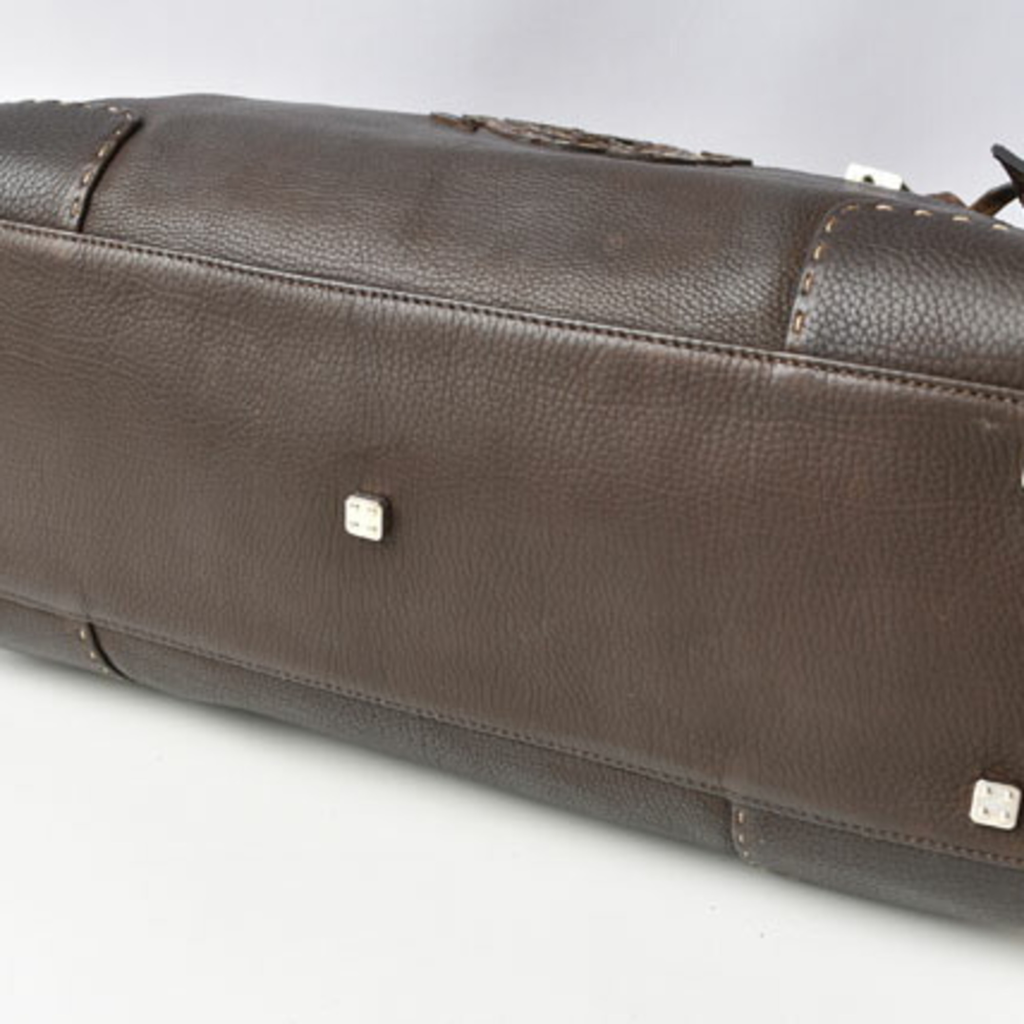 LOEWE Handbag Amazona 36 AMAZONA Leather Dark Brown