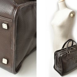 LOEWE Handbag Amazona 36 AMAZONA Leather Dark Brown