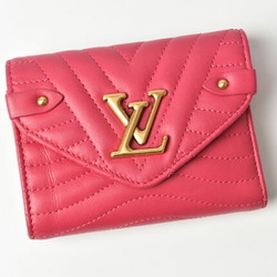 LOUIS VUITTON Wallet Trifold New Wave Compact Women's Leather Freesia M63821