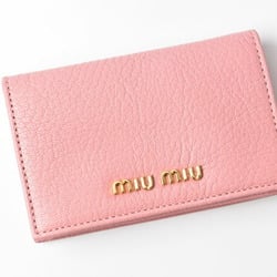 Miu Miu Miu card case coin business holder miumiu 5M1122 MADRAS ROSA Rose