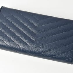 Yves Saint Laurent Saint Laurent Paris Wallet SAINT LAURENT PARIS Long Dark Navy 372264 BOW01 4128 Outlet