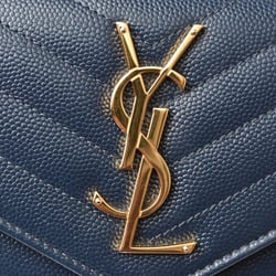 Yves Saint Laurent Saint Laurent Paris Wallet SAINT LAURENT PARIS Long Dark Navy 372264 BOW01 4128 Outlet
