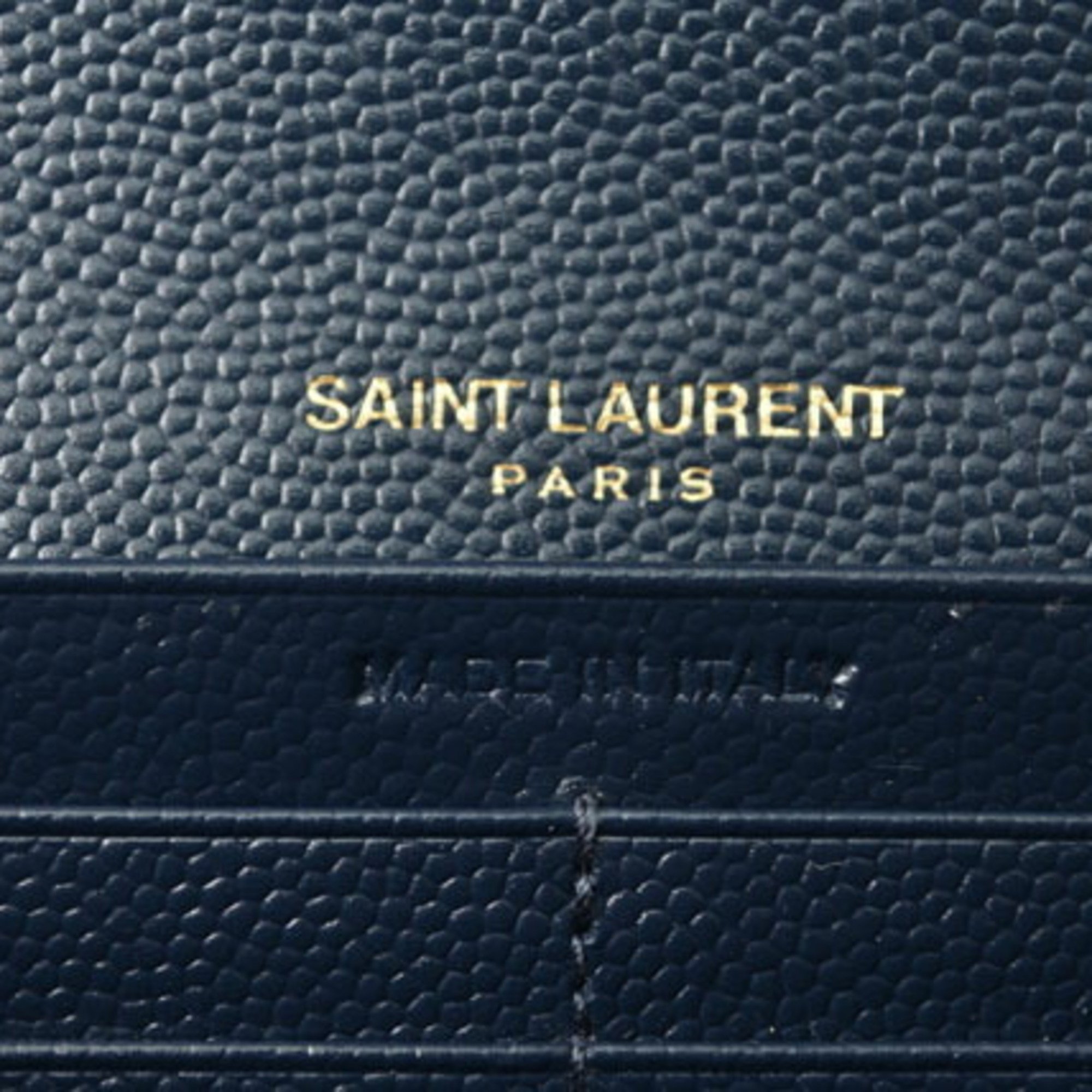 Yves Saint Laurent Saint Laurent Paris Wallet SAINT LAURENT PARIS Long Dark Navy 372264 BOW01 4128 Outlet