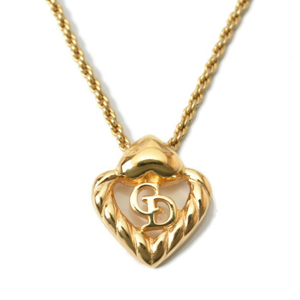 Heart Motif Choker Necklace - Gold