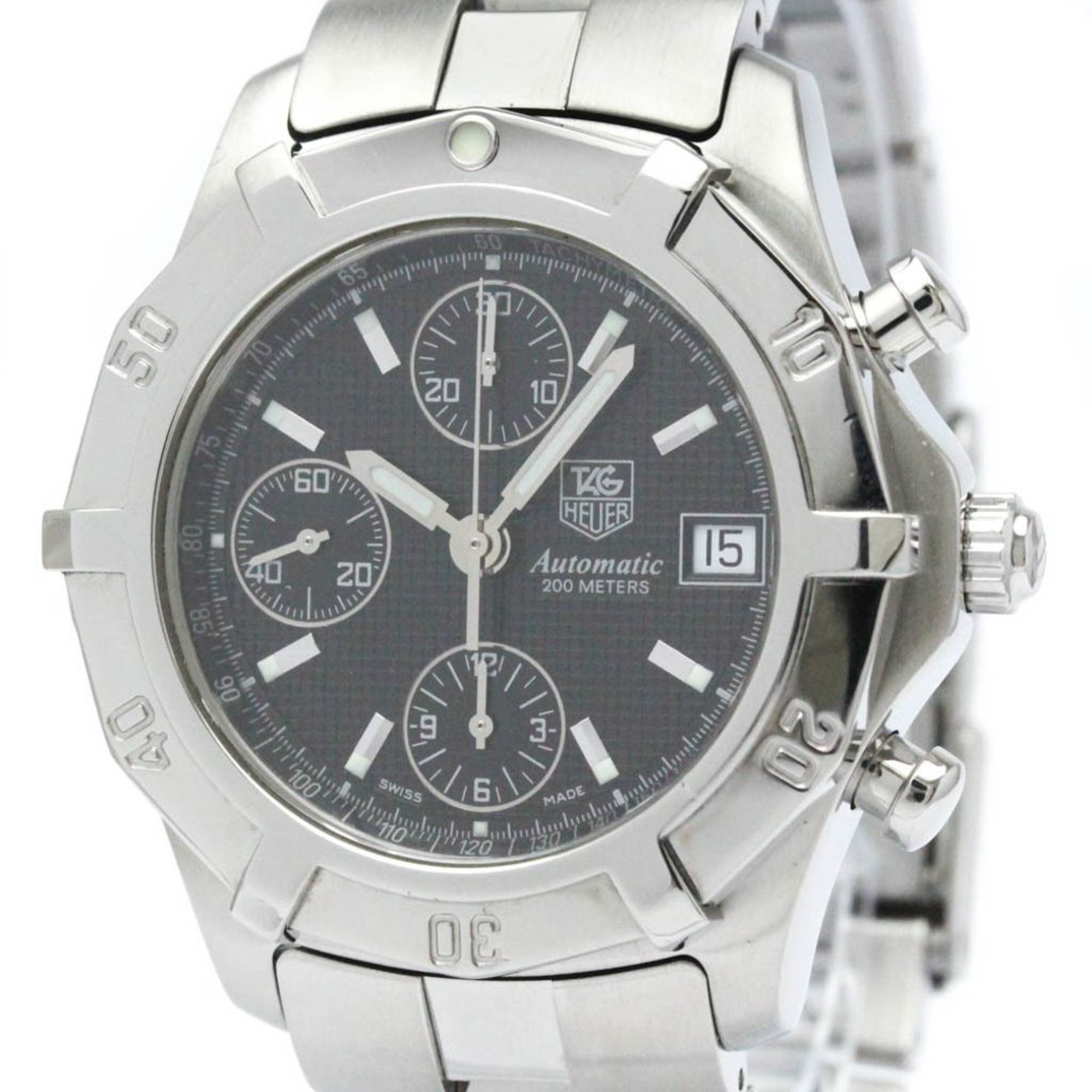 Polished TAG HEUER 2000 Exclusive Chronograph Automatic Watch