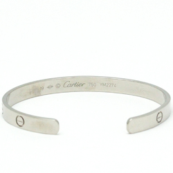Cartier Love Bracelet Open Bangle White Gold (18K) No Stone Bangle Silver