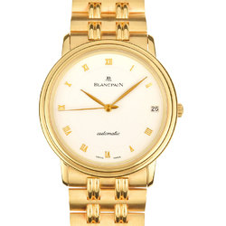 BLANCPAIN Villeret Solid Gold K18YG Men s Automatic Watch White