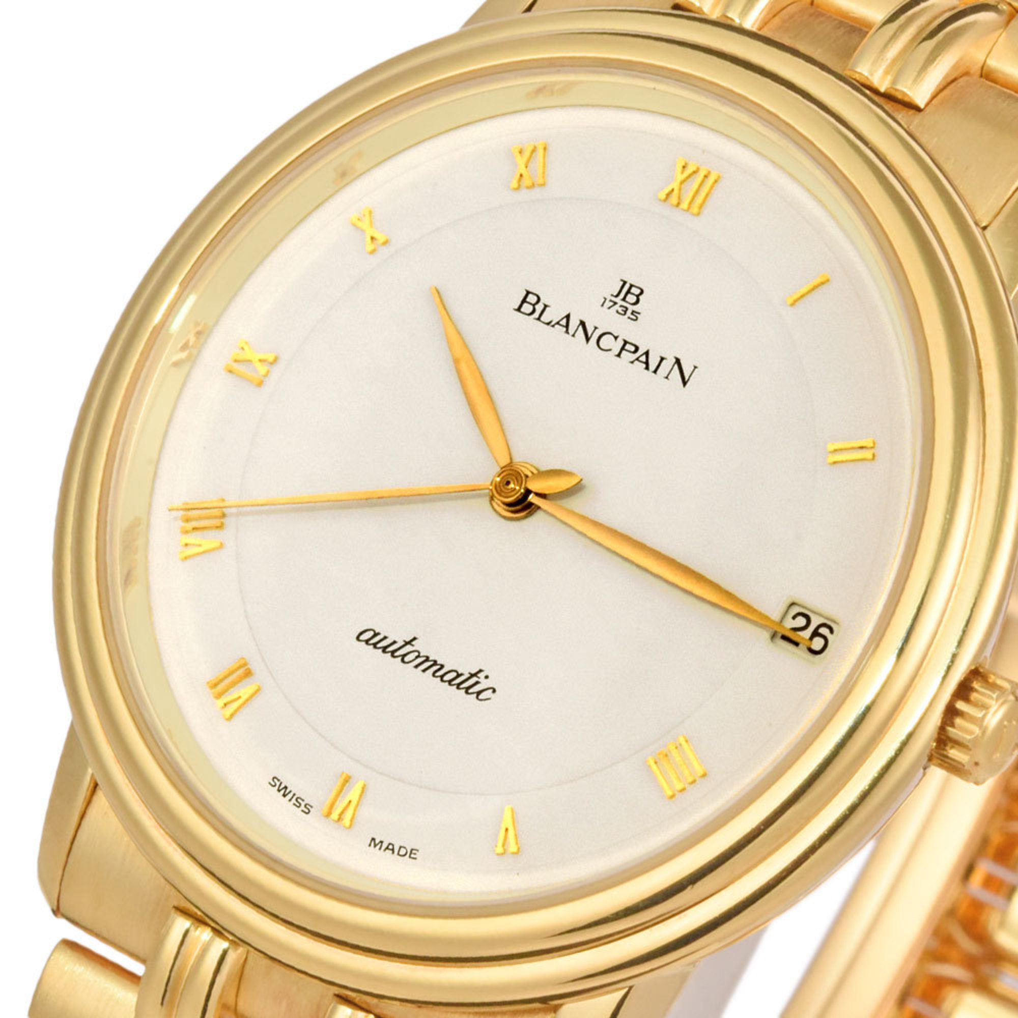 BLANCPAIN Villeret Solid Gold K18YG Men s Automatic Watch White