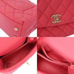 CHANEL Matelasse XXS Pink Champagne AS2215 Women's Caviar Skin Handbag