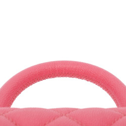 CHANEL Matelasse XXS Pink Champagne AS2215 Women's Caviar Skin Handbag