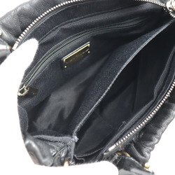Salvatore Ferragamo Vara Handbag 21 C793 Leather Enamel Black Bronze Hardware 2WAY Shoulder Bag Ribbon