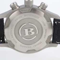 BRERA OROLOGI Eterno Chrono Watch BRET3C4301 Stainless Steel Leather Silver Black Dial