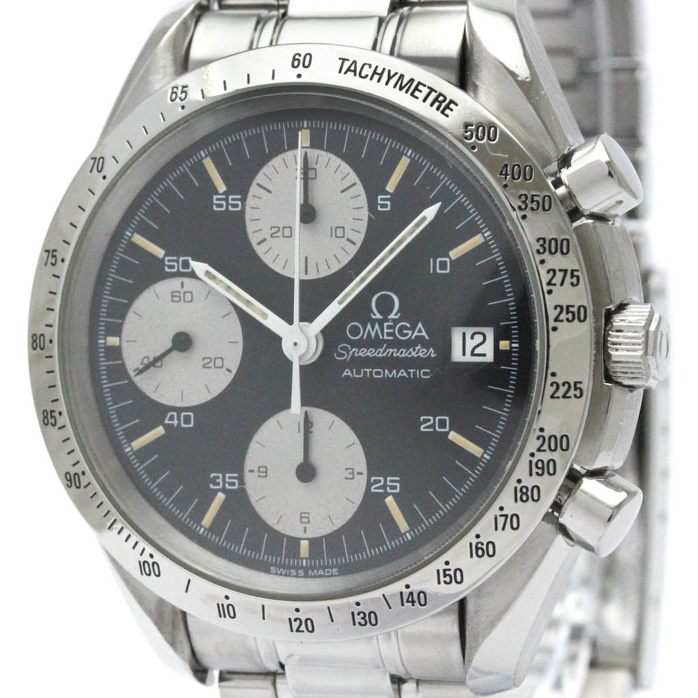 Polished OMEGA Speedmaster Date Steel Automatic Mens Watch 3511.50