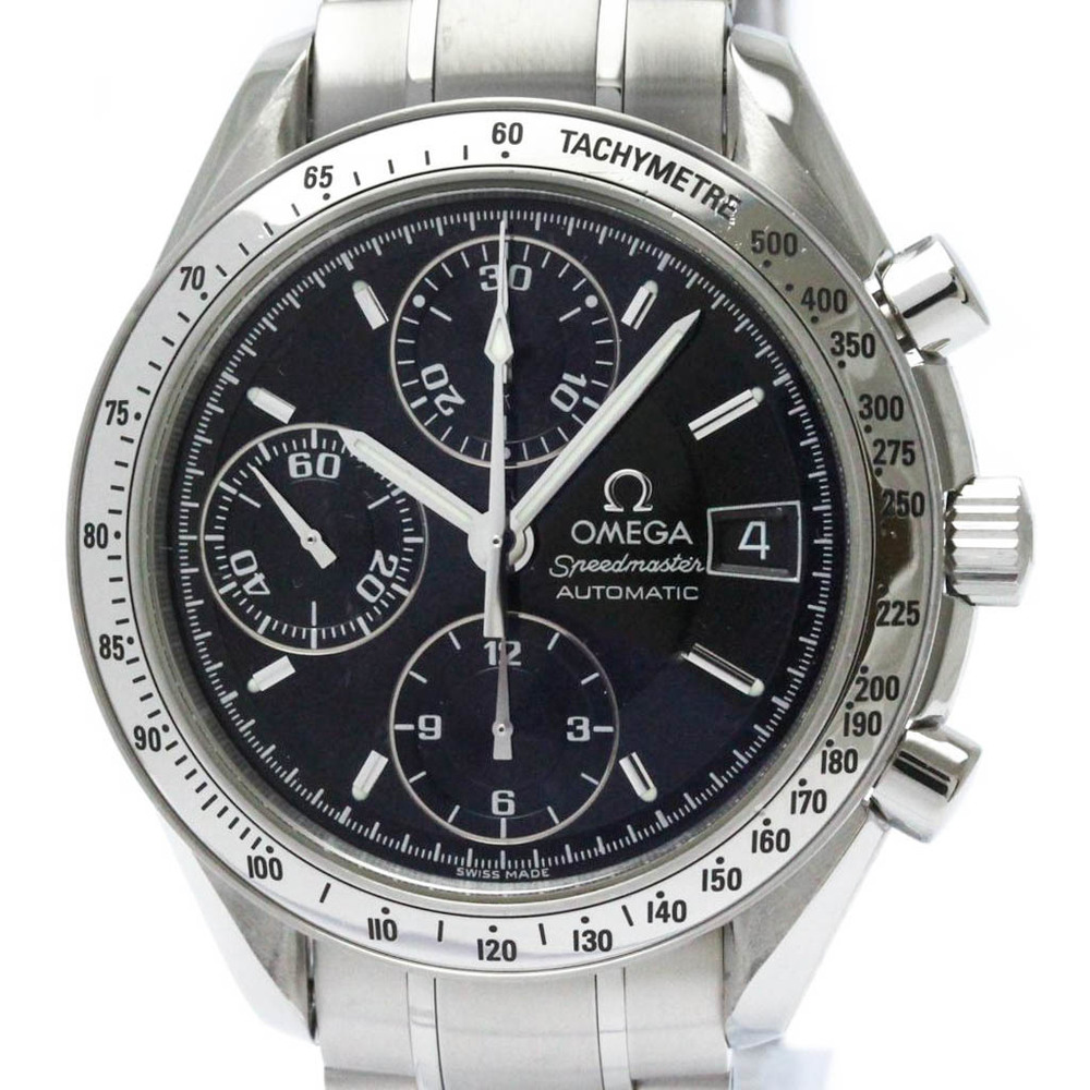 Polished OMEGA Speedmaster Date Steel Automatic Mens Watch 3513.50