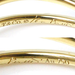 TIFFANY&Co. Tiffany K18YG Yellow Gold Wave 5 Row Diamond Ring 60147037 No. 16 5.1g Women's