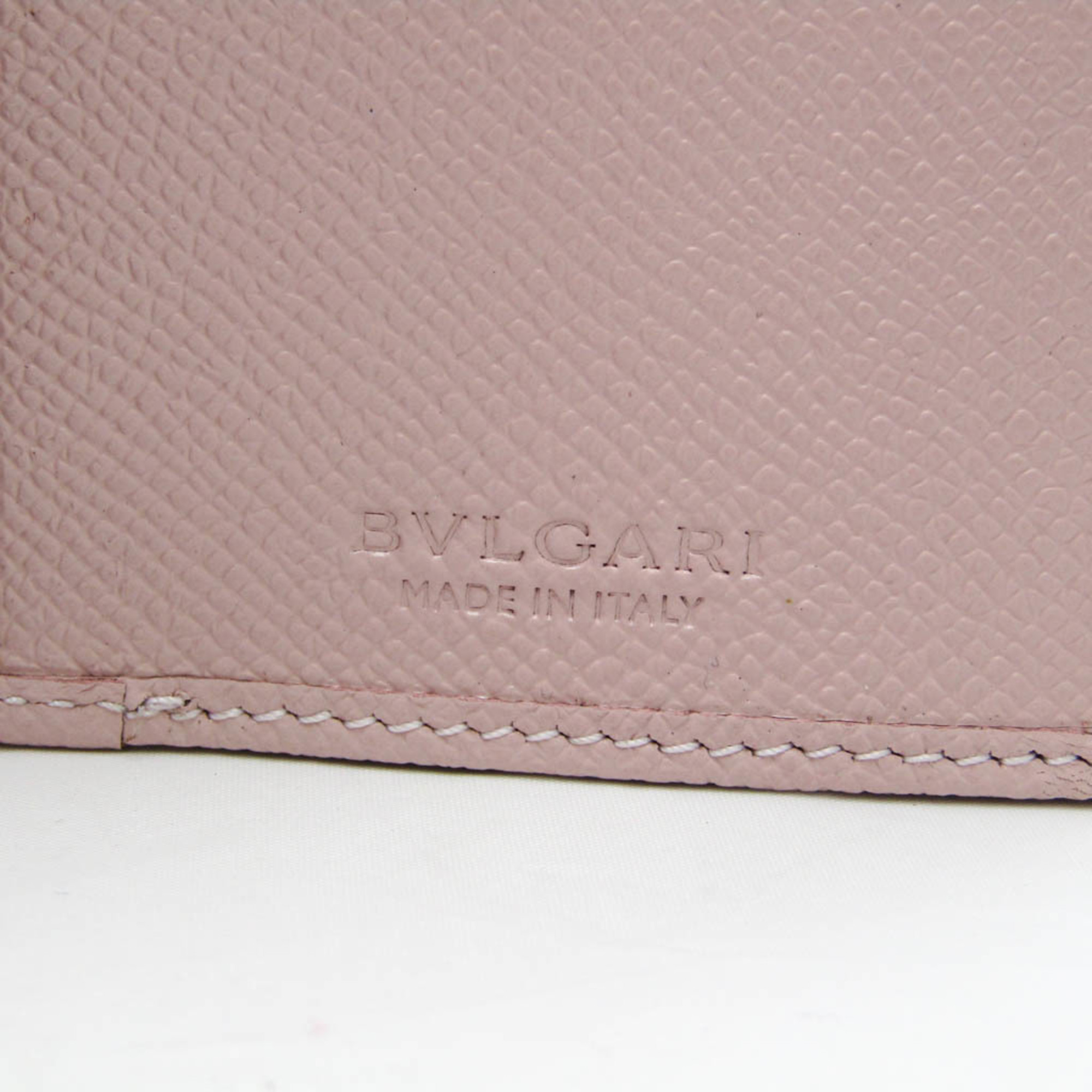 Bvlgari Bvlgari Bvlgari 30417 Women's Leather Long Wallet (bi-fold) Light Pink
