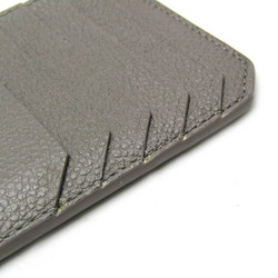 Saint Laurent Fragments Zipped Card Case 458583 Leather Card Case Gray