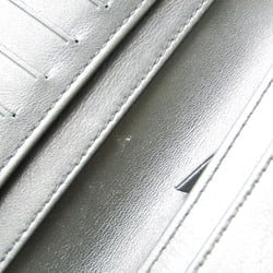 Chanel Boy Chanel Women's  Patent Leather Long Wallet (bi-fold) Metallic Gray