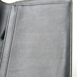 Chanel Boy Chanel Women's  Patent Leather Long Wallet (bi-fold) Metallic Gray