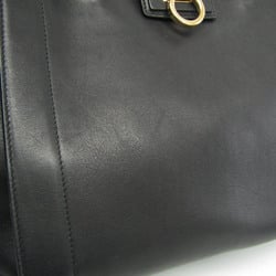 Salvatore Ferragamo Gancini EZ-21 G187 Women's Leather Handbag Black