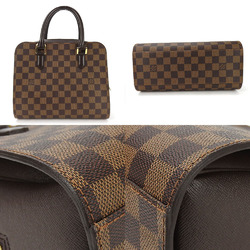Louis Vuitton Handbag Triana N51155 Damier Ebene Leather Women's LV LOUIS VUITTON hand bag leather pvc