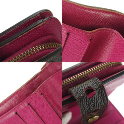 LOUIS VUITTON Wallet Compact Zip Monogram Perfo Fuchsia M95188 Women's LV Vuitton Magenta