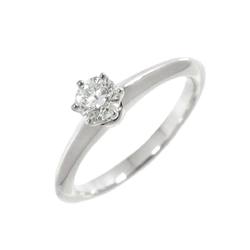Tiffany TIFFANY&CO. Solitaire Diamond 0.29ct I/VVS2/3EX 7.5 Ring Pt Platinum