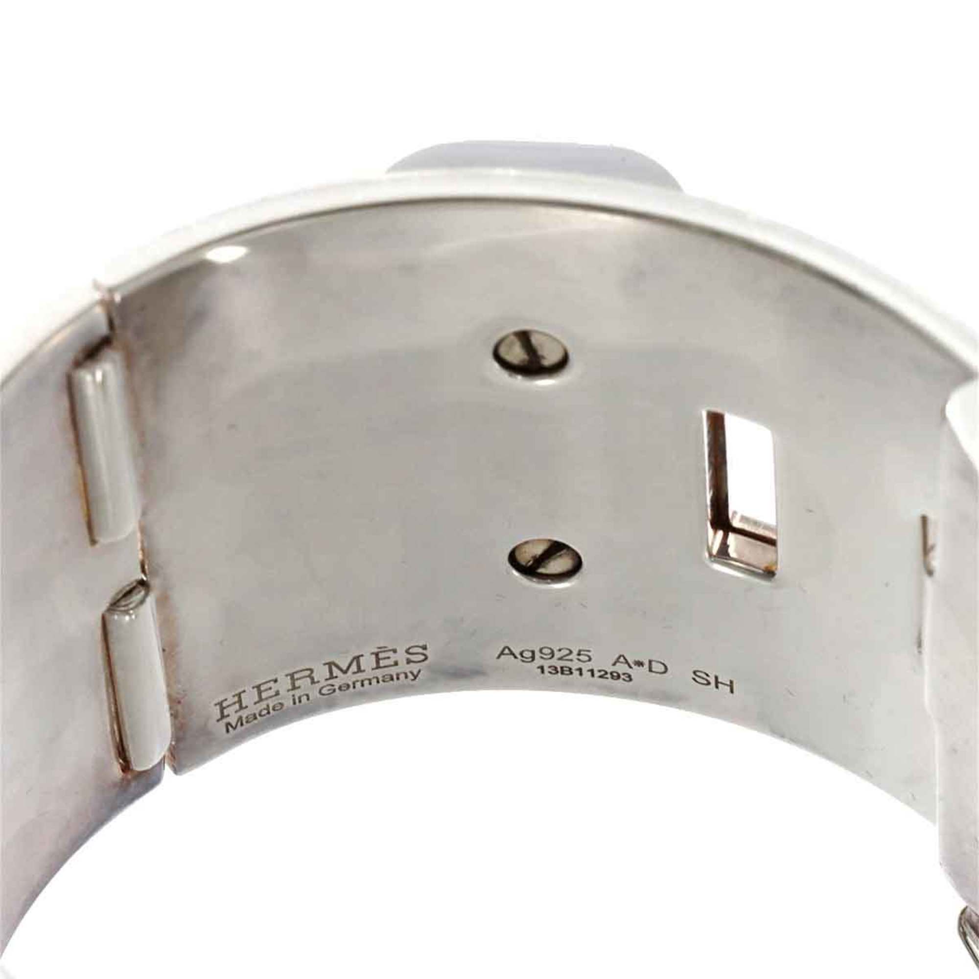 Hermes HERMES Collier de Chien Bangle SH 15cm Silver SV 925 Bracelet