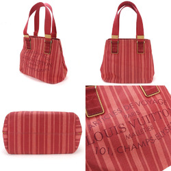 Louis Vuitton Tote Bag Plan Soleil Cabas PM M94146 Striped Red Canvas Ladies 