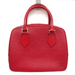 Louis Vuitton Epi Sablon M52047 Women's Handbag Castilian Red