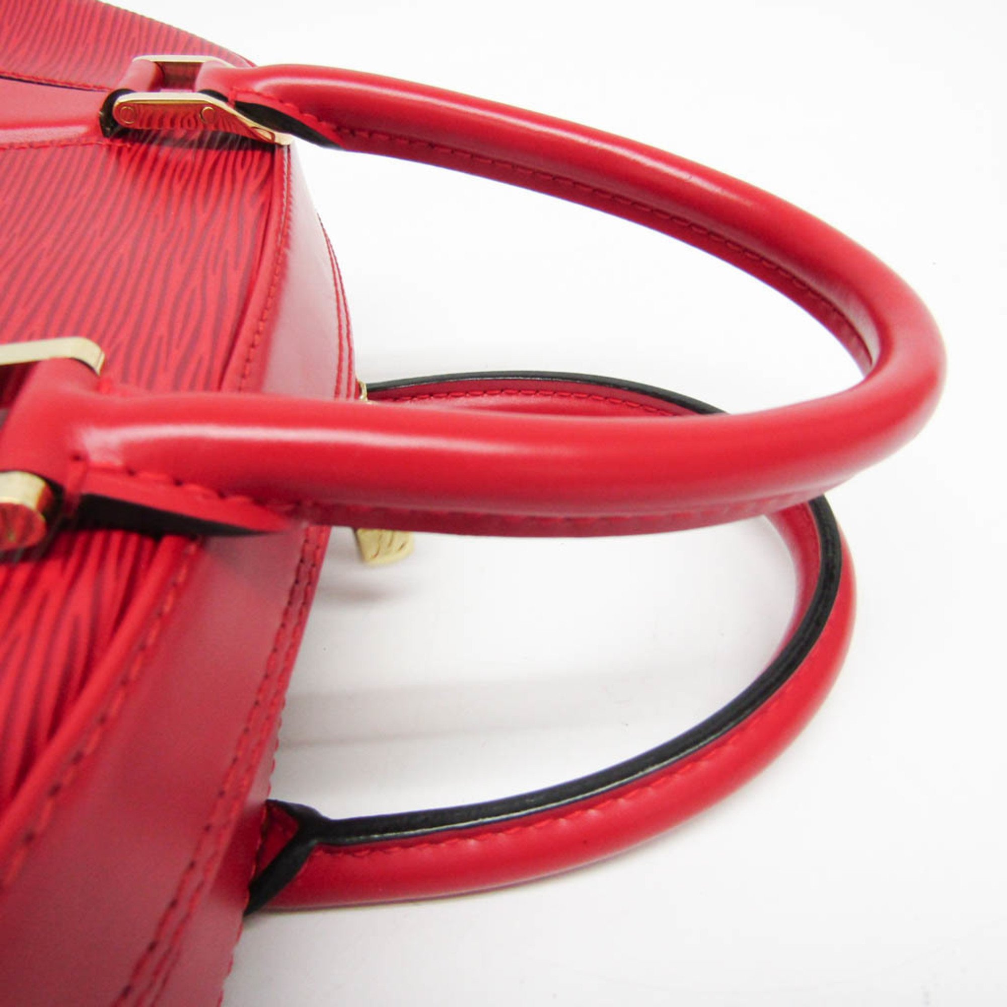 Louis Vuitton Epi Sablon M52047 Women's Handbag Castilian Red
