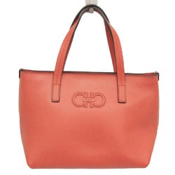 Salvatore Ferragamo Gancini FJ-21 B095 Women's Leather Handbag Orange Red