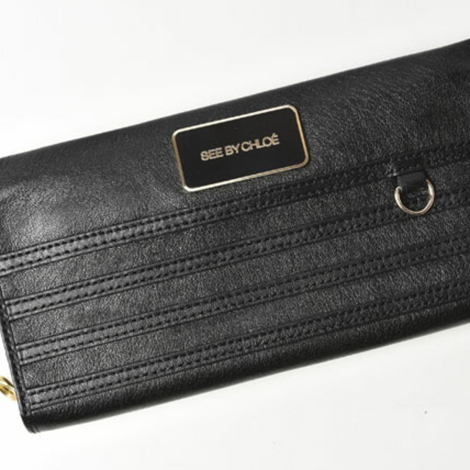 See by Chloé SEE BY CHLOE Wallet Long Candy Floss Round Black 9P7062-N10