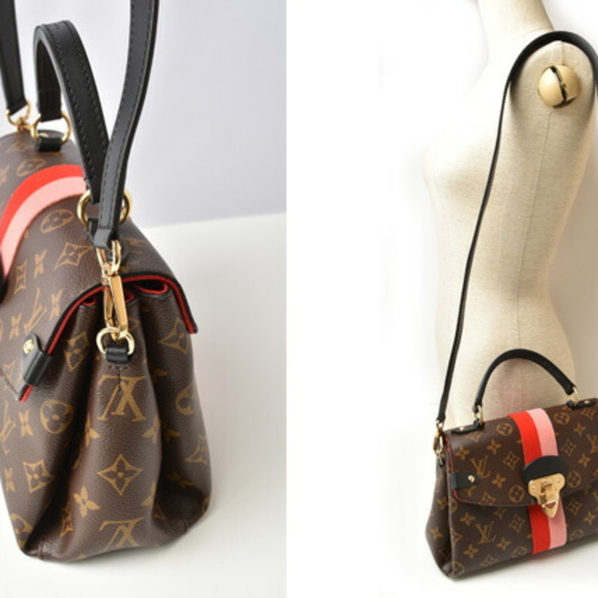 Louis Vuitton Handbag Shoulder Bag 2way LOUIS VUITTON Monogram Georges BB Coquelicot Peche M43866