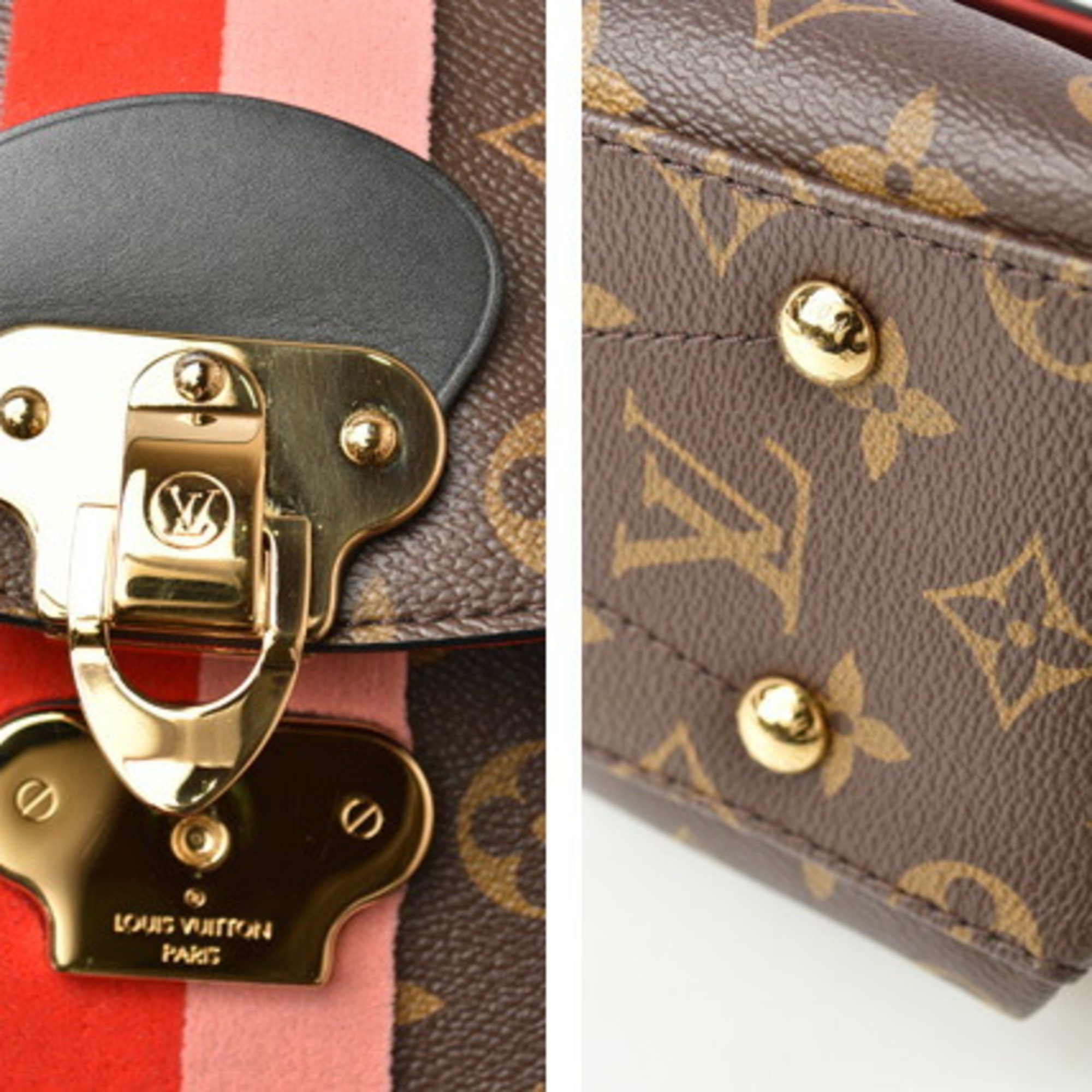 Louis Vuitton Handbag Shoulder Bag 2way LOUIS VUITTON Monogram Georges BB Coquelicot Peche M43866