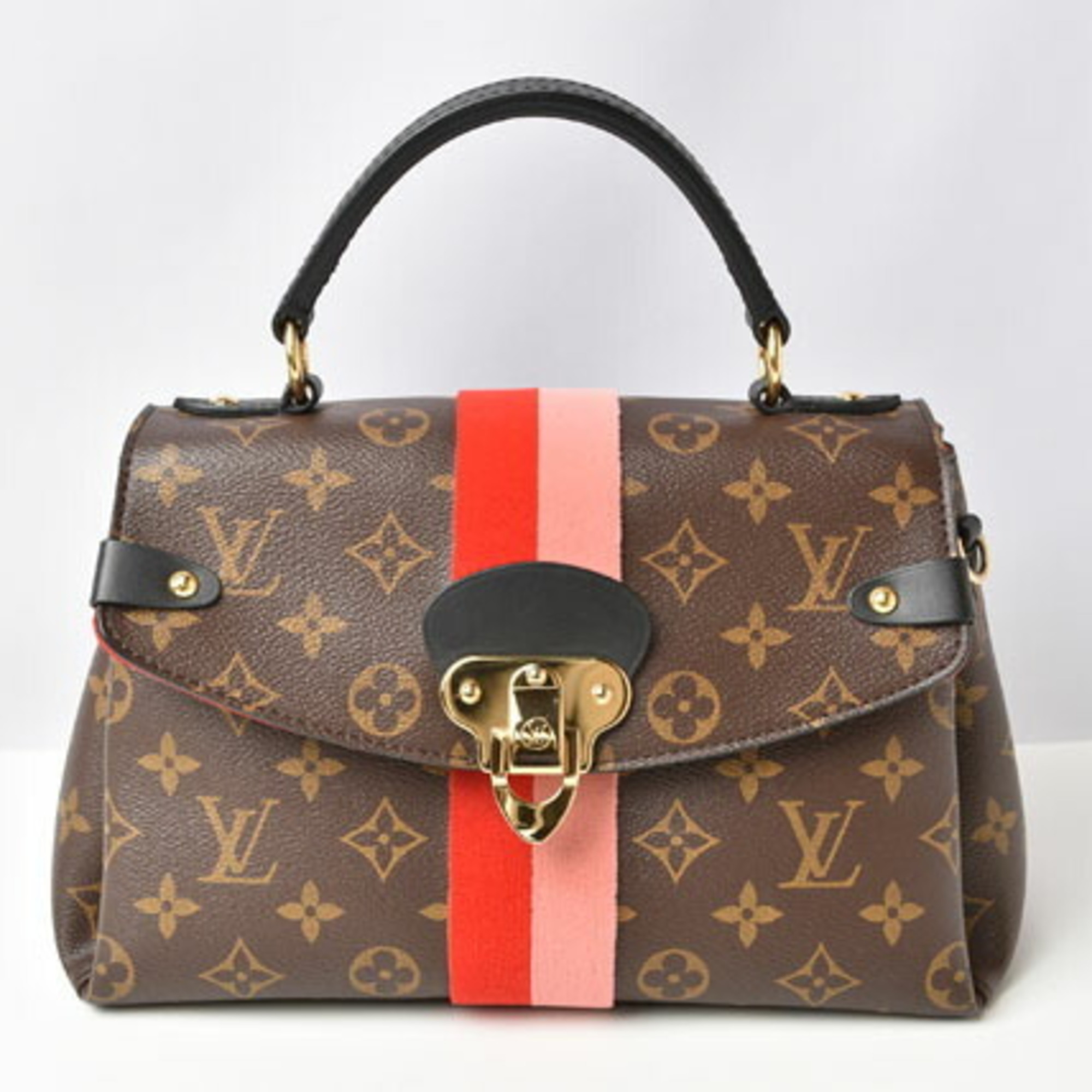 Louis Vuitton Handbag Shoulder Bag 2way LOUIS VUITTON Monogram Georges BB Coquelicot Peche M43866