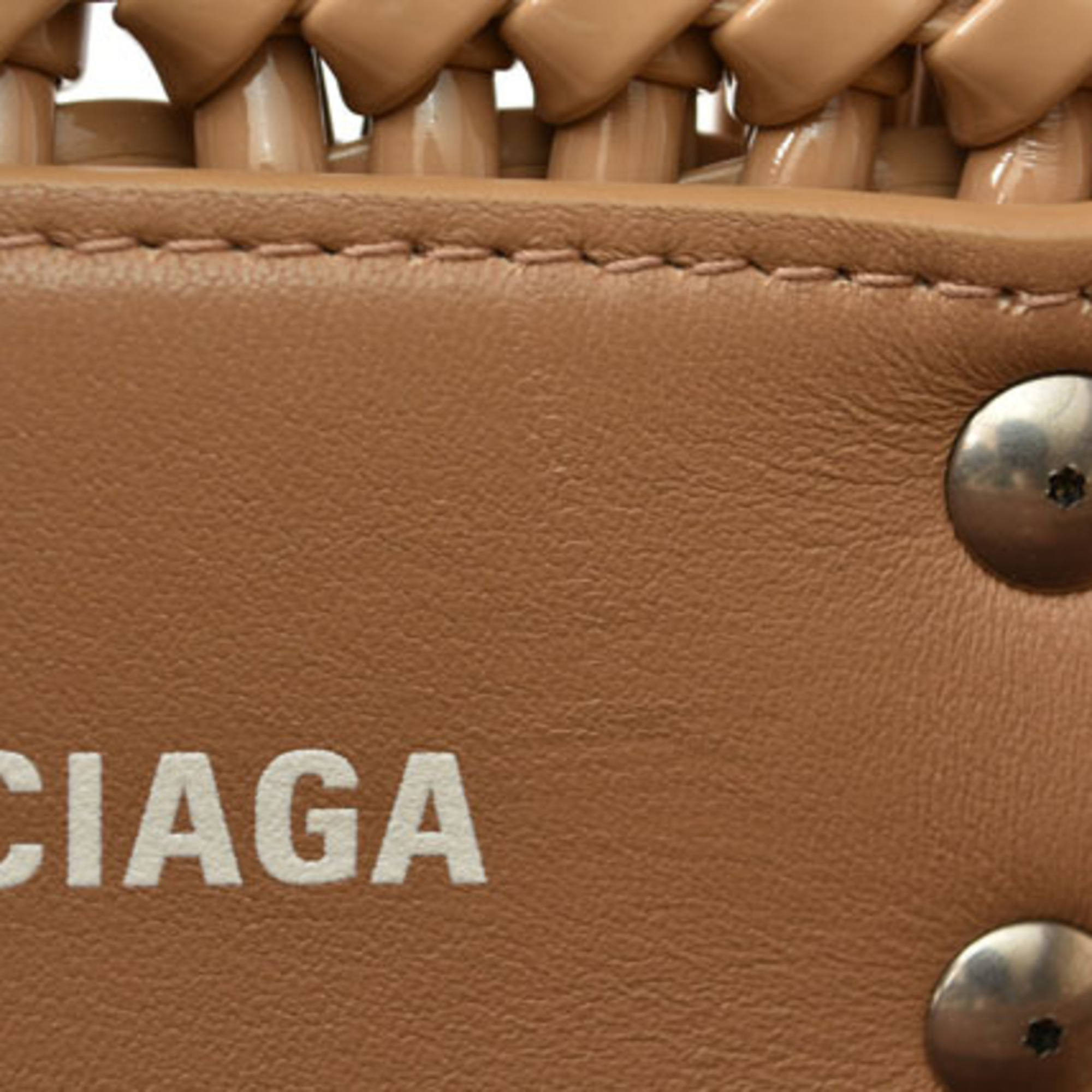 Balenciaga Handbag Shoulder Bag BALENCIAGA Basket Bistro XS Enamel Beige 671342
