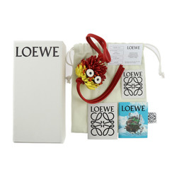 LOEWE Howl's Moving Castle Calcifer Charm Ghibli Collaboration Other Accessories C621232XDC Leather Red Orange Yellow Gold Hardware Bag