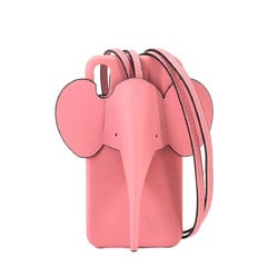 LOEWE Elephant iPhone XS MAX Smartphone Case Shoulder Leather Pink 103.30AB06