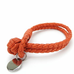 Bottega Veneta Bracelet Intrecciato Leather Orange Accessories Unisex Men Women BOTTEGA VENETA bracelet
