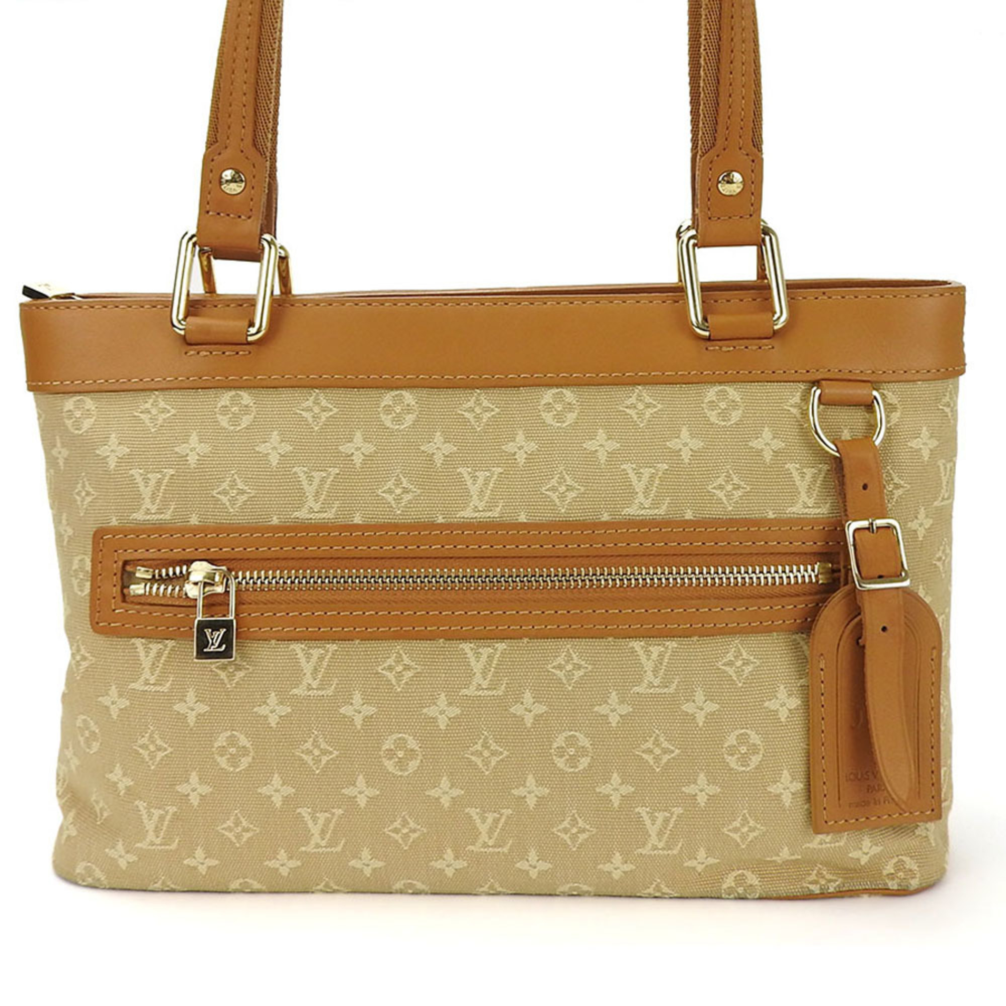 Louis Vuitton Tote Bag Lucille PM M92684 Monogram Beige Canvas Leather Women's LOUIS VUITTON mini canvas pm beige