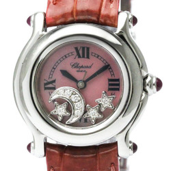 Polished CHOPARD Happy Sport Diamond Pink MOP Quartz Watch 27/8245-21 BF567933