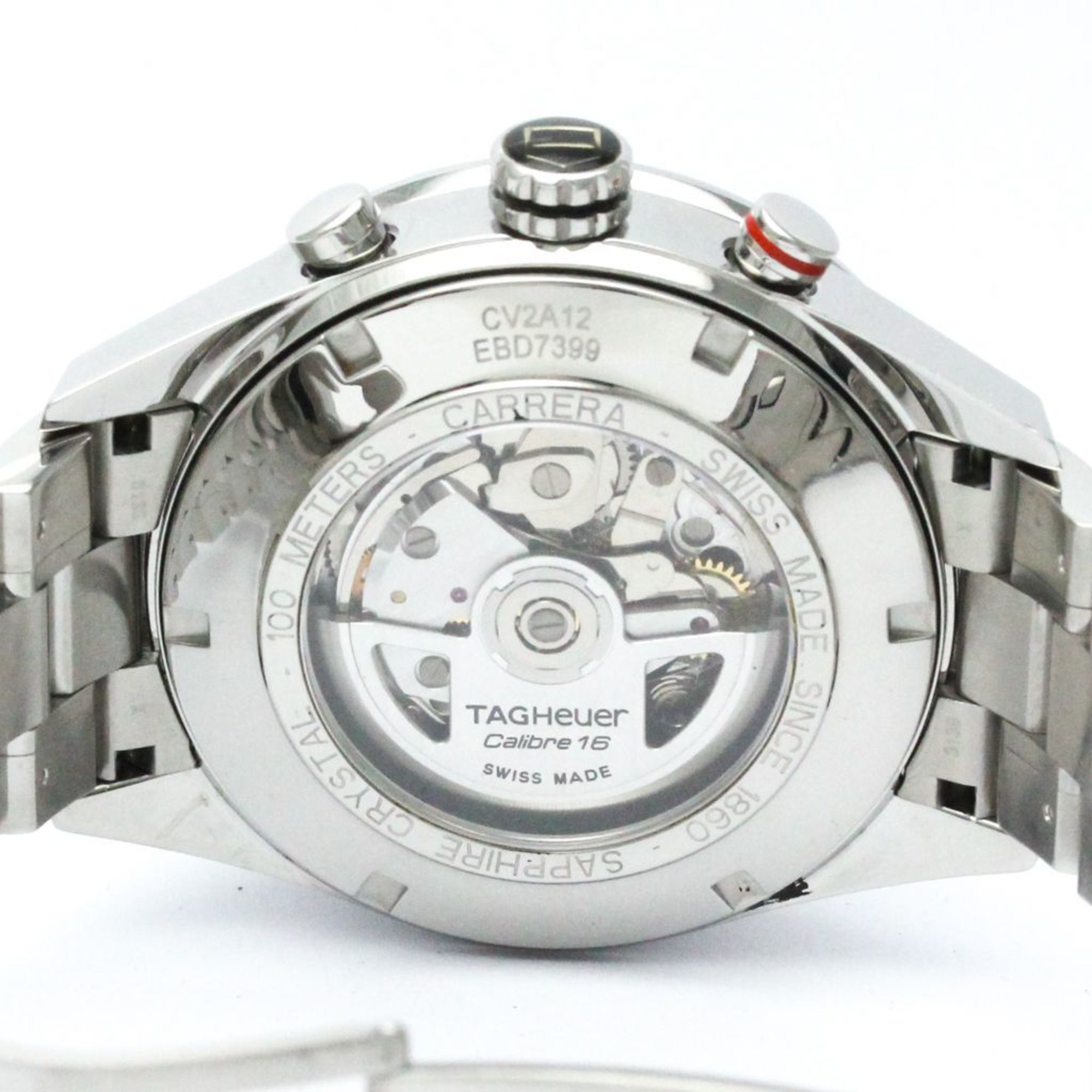Polished TAG HEUER Carrera Chronograph Day Date Automatic Watch CV2A12 BF565997