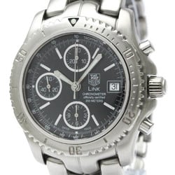 Polished TAG HEUER Link Chronograph Steel Automatic Mens Watch CT5111 BF565503