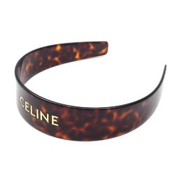 Celine Headband Women's Acetate Brass Dark Havana Gold 46Y376CEA.19AG Hair