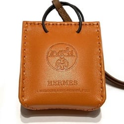 Hermes Sac Orange Shopper Charm Women's Accessories