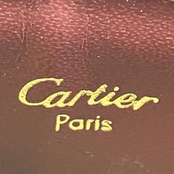 Cartier Must Line Bordeaux Leather Brand Accessories Glasses Case Unisex