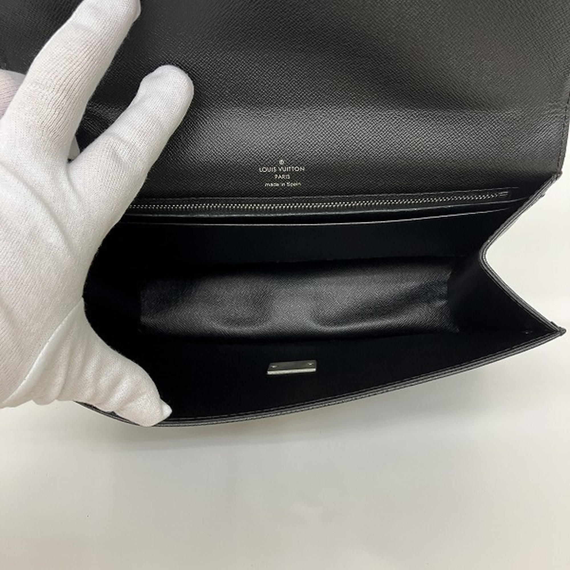 Louis Vuitton Taiga Selenga M30782 Bag Clutch Second Men's
